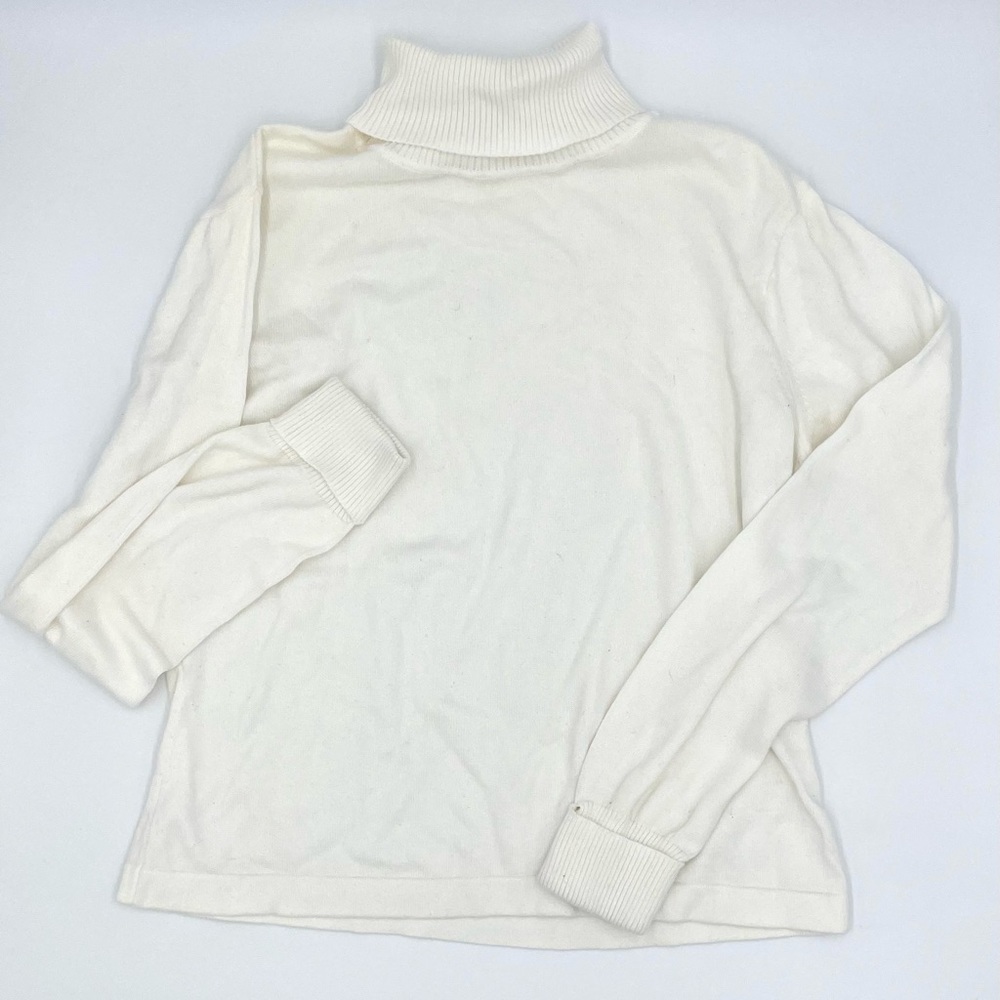 Talbots Petites Lightweight Turtleneck | Cream